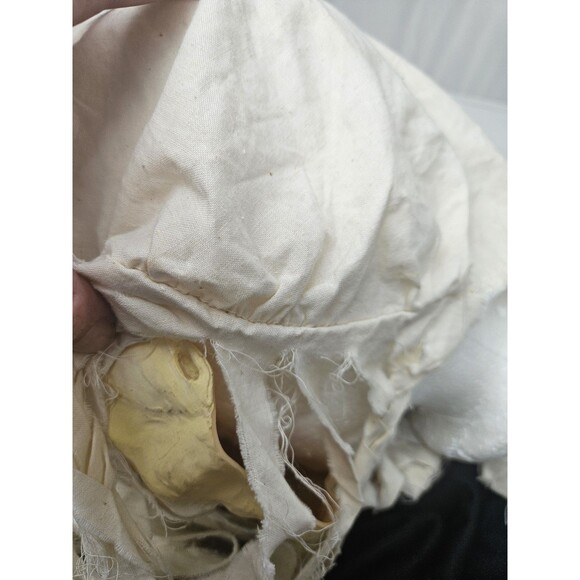 Vintage FUN WORLD DIV RIP Skull Skeleton Mask Long White Hair Halloween - Picture 9 of 10